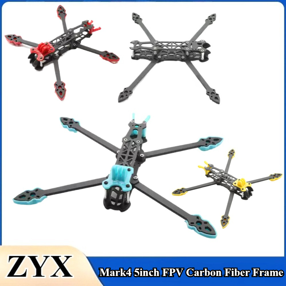 Drone Racing Frame - قطعة واحدة/مجموعة إطار Mark4 من ألياف